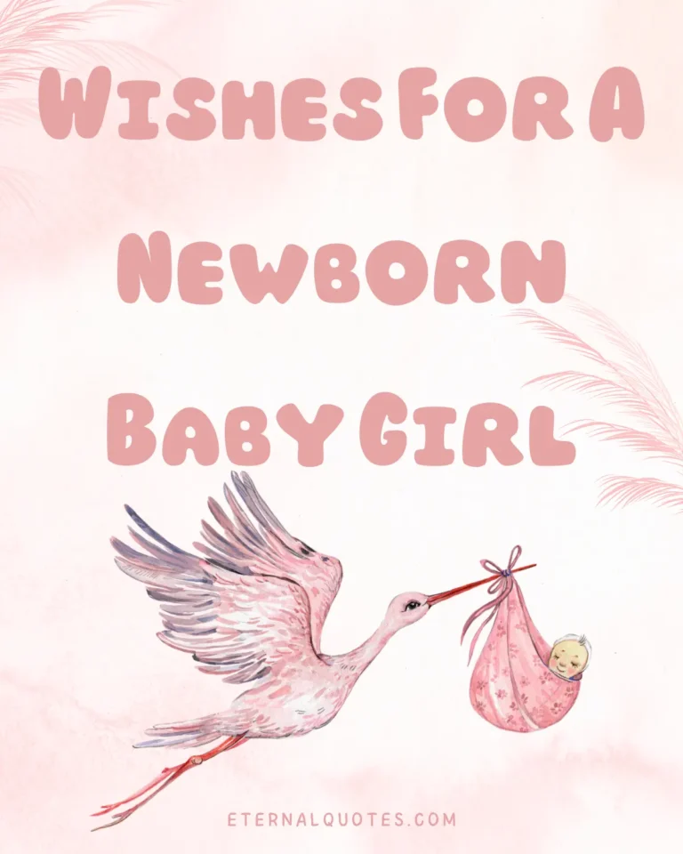 Wishes for a newborn baby girl with love and sweet blessings