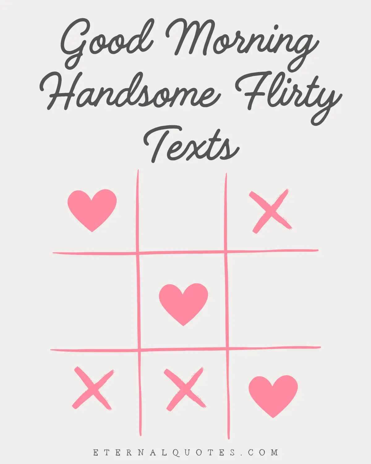 Good morning handsome flirty texts with playful charm and sweet attraction