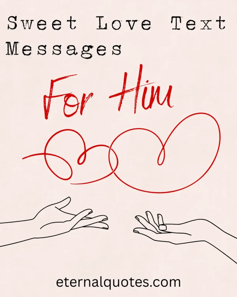 Sweet love text messages for him with warmth and affection