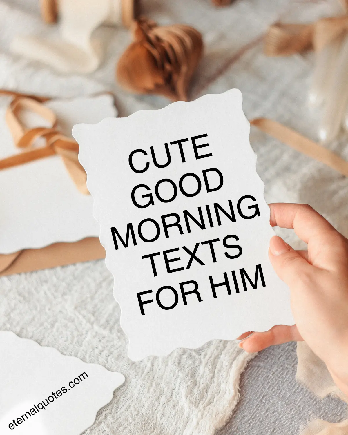 Cute good morning texts for him about love and affection