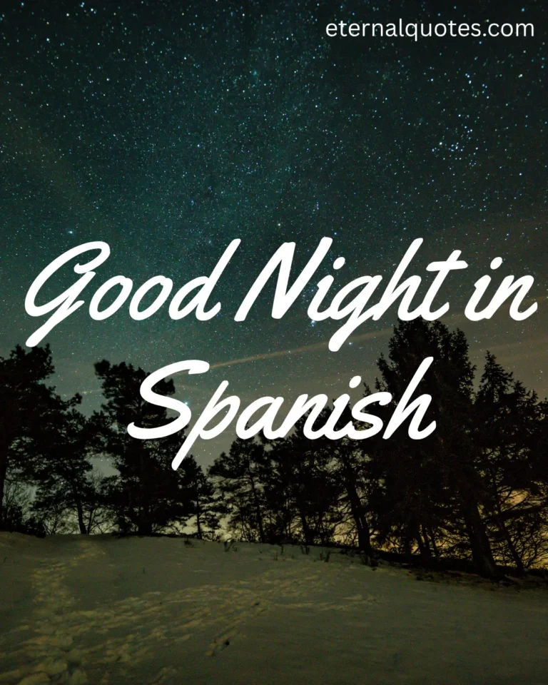 Good night in Spanish quotes about calm and restful sleep