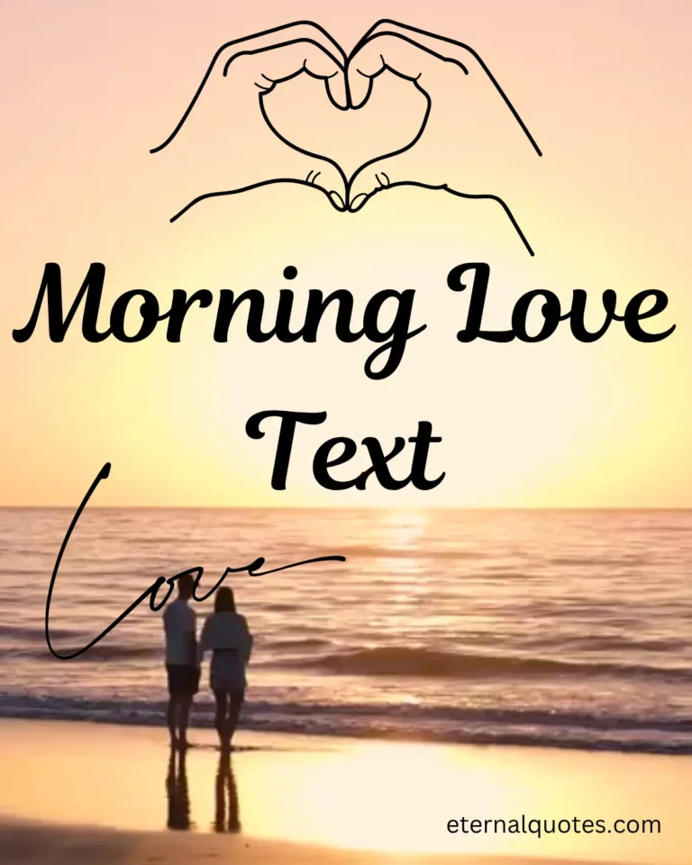 Morning love text about affection and sweet messages